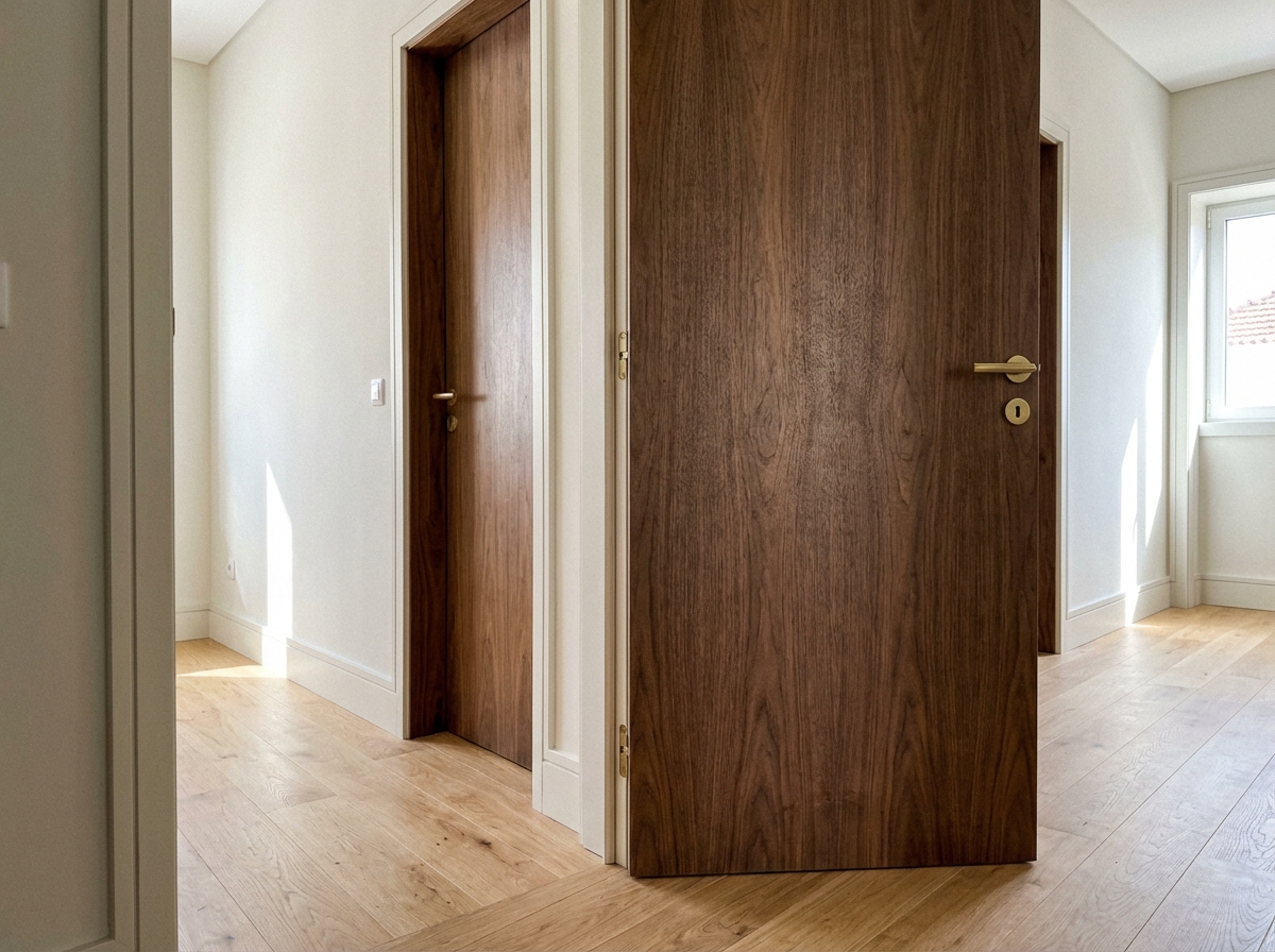Portas interiores em madeira maciça e lacadas em Setúbal